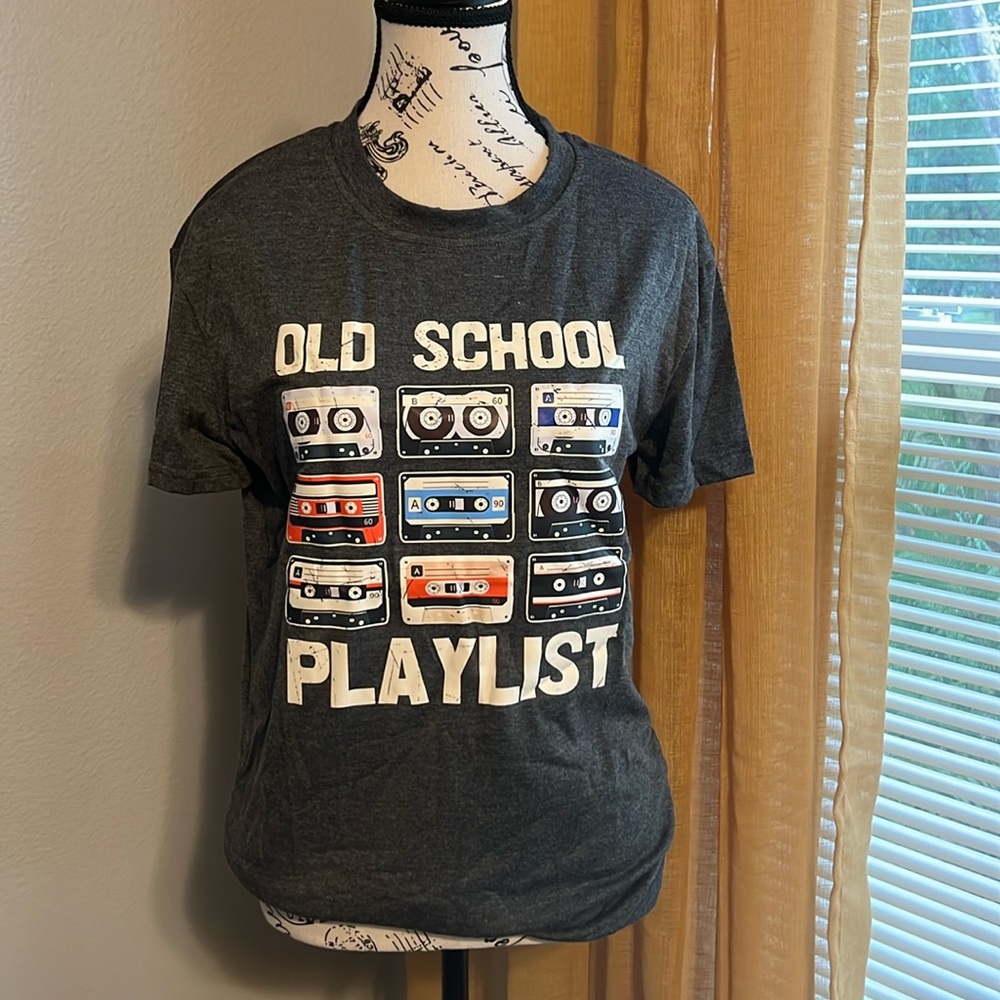 NWT Old School Playlist Tee Shirt